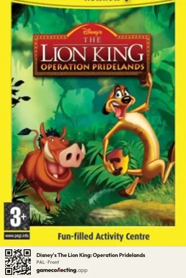 Disney's The Lion King: Operation Pridelands Computer, PAL box front