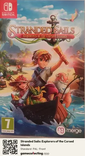 Stranded Sails: Explorers of the Cursed Islands Nintendo Switch, PAL box front