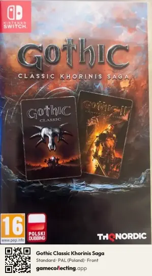 Gothic Classic Khorinis Saga Nintendo Switch, Poland box front