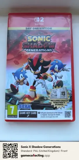 Sonic X Shadow Generations Nintendo Switch 2, United Kingdom box front