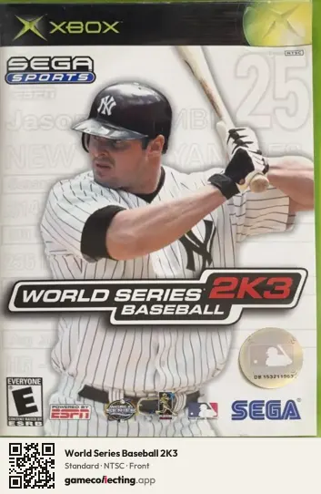 World Series Baseball 2K3 Xbox, NTSC box front