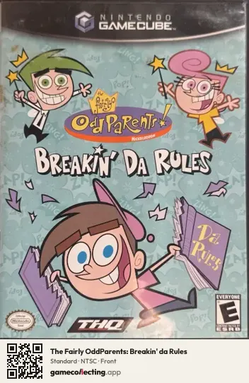 The Fairly OddParents: Breakin' da Rules Nintendo GameCube, NTSC box front