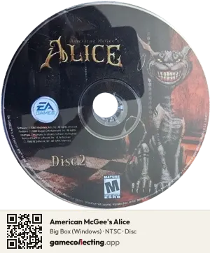 American McGee's Alice Computer, NTSC disc