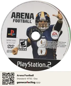 Arena Football PlayStation 2, NTSC disc