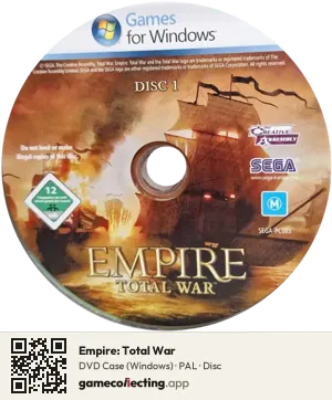Empire: Total War Computer, PAL disc