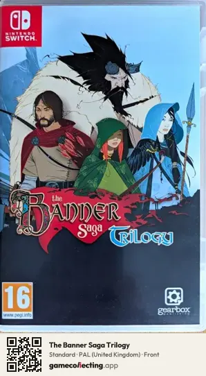 The Banner Saga Trilogy Nintendo Switch, United Kingdom box front