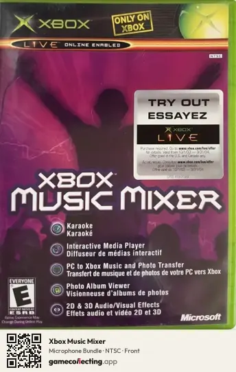 Xbox Music Mixer Xbox, NTSC box front