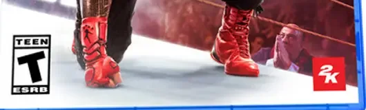 WWE 2K25, the ESRB box on its front