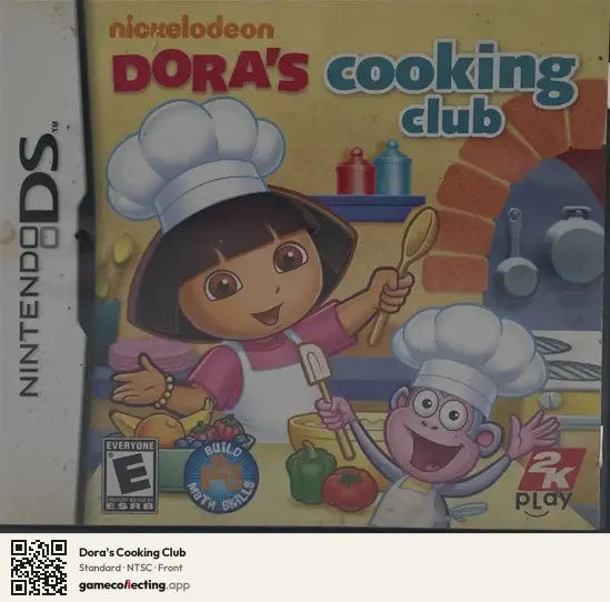 Dora's Cooking Club Nintendo DS, NTSC box front