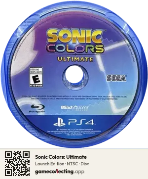 Sonic Colors: Ultimate PlayStation 4, NTSC disc