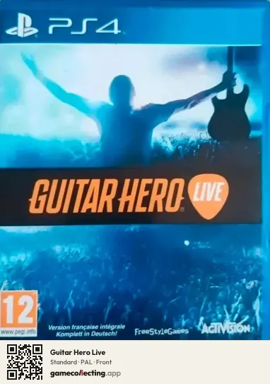 Guitar Hero Live PlayStation 4, PAL box front