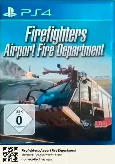 Firefighters: Airport Fire Department PlayStation 4, Germany box front