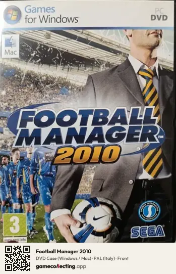 Football Manager 2010 Computer, Italy box front