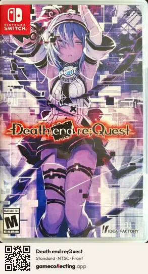 Death end re;Quest Nintendo Switch, NTSC box front