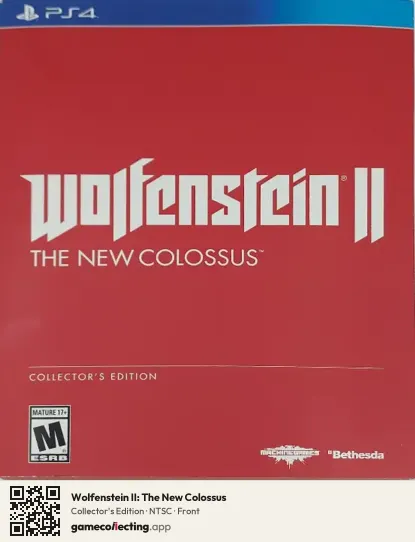 Wolfenstein II: The New Colossus PlayStation 4, NTSC box front