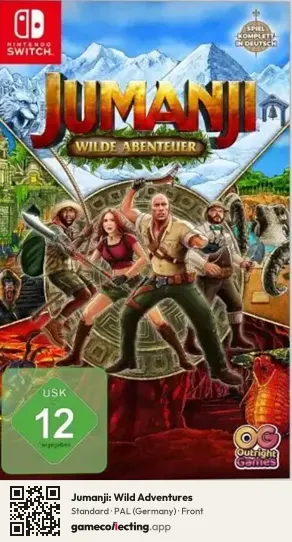 Jumanji: Wild Adventures Nintendo Switch, Germany box front