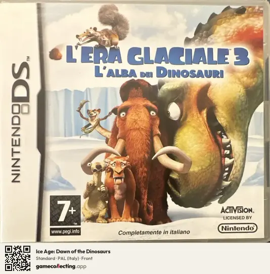 Ice Age: Dawn of the Dinosaurs Nintendo DS, Italy box front