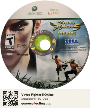 Virtua Fighter 5 Online Xbox 360, NTSC disc