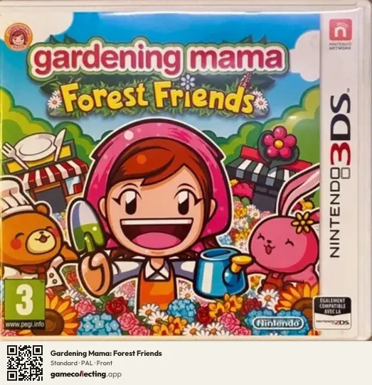 Gardening Mama: Forest Friends Nintendo 3DS, PAL box front