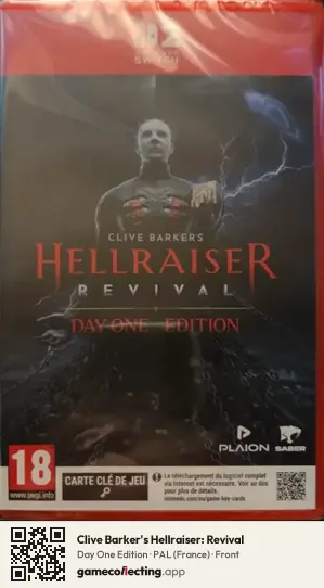 Clive Barker's Hellraiser: Revival Nintendo Switch 2, France box front