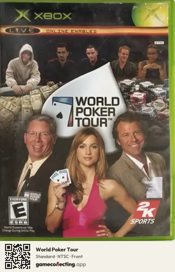 World Poker Tour Xbox, NTSC box front