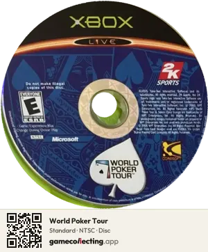 World Poker Tour Xbox, NTSC disc