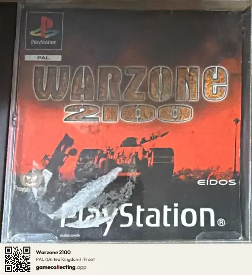 Warzone 2100 PlayStation, United Kingdom box front