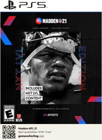 Madden NFL 21 PlayStation 5, NTSC box front