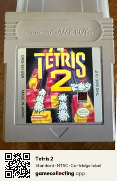 Tetris 2 Game Boy, NTSC cartridge label