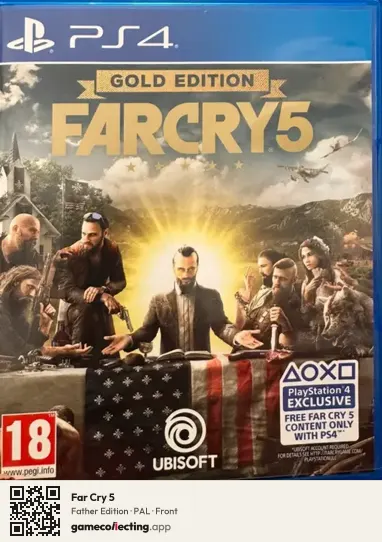 Far Cry 5 PlayStation 4, PAL box front