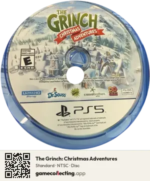 The Grinch: Christmas Adventures PlayStation 5, NTSC disc