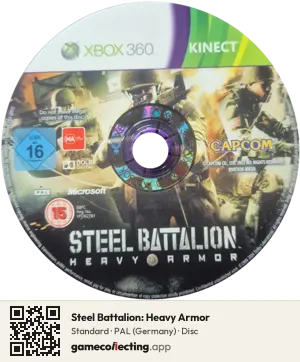 Steel Battalion: Heavy Armor Xbox 360, PAL disc