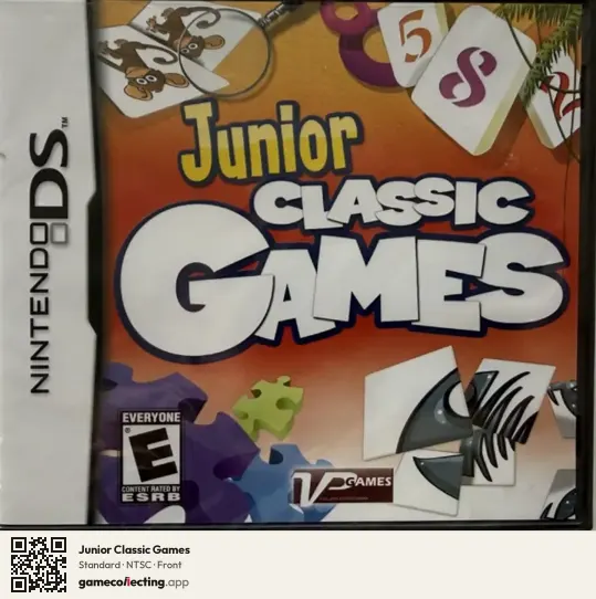 Junior Classic Games Nintendo DS, NTSC box front