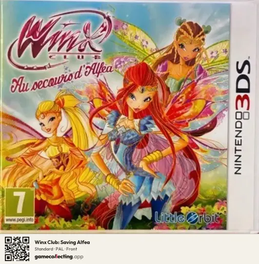 Winx Club: Saving Alfea Nintendo 3DS, PAL box front