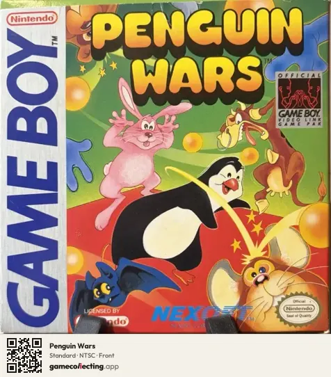 Penguin Wars Game Boy, NTSC box front