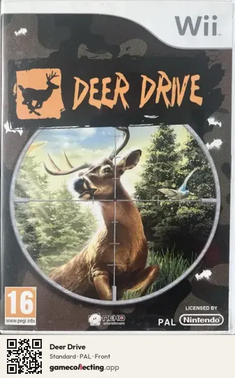 Deer Drive Nintendo Wii, PAL box front