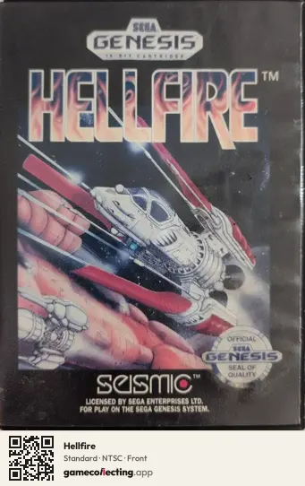 Hellfire Sega Mega Drive / Genesis, NTSC box front