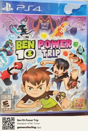 Ben 10: Power Trip PlayStation 4, NTSC box front