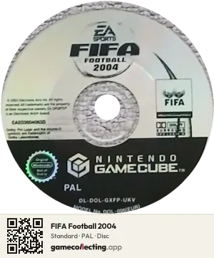 FIFA Football 2004 Nintendo GameCube, PAL disc