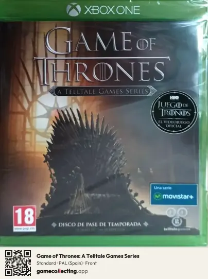 Game of Thrones: A Telltale Games Series Xbox One, Spain box front