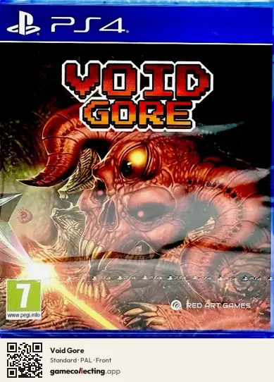 Void Gore PlayStation 4, PAL box front