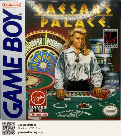 Caesars Palace Game Boy, NTSC box front