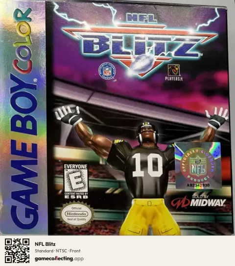 NFL Blitz Game Boy Color, NTSC box front