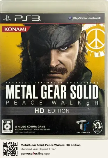 Metal Gear Solid: Peace Walker: HD Edition PlayStation 3, Asia box front
