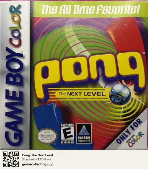 Pong: The Next Level Game Boy Color, NTSC box front