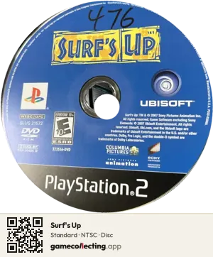 Surf's Up PlayStation 2, NTSC disc
