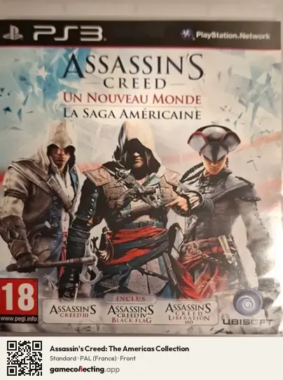 Assassin's Creed: The Americas Collection PlayStation 3, France box front