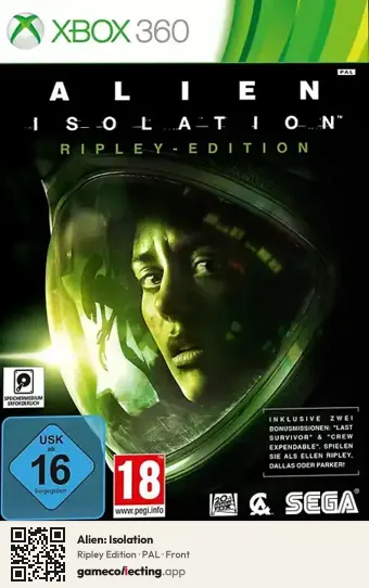 Alien: Isolation Xbox 360, PAL box front