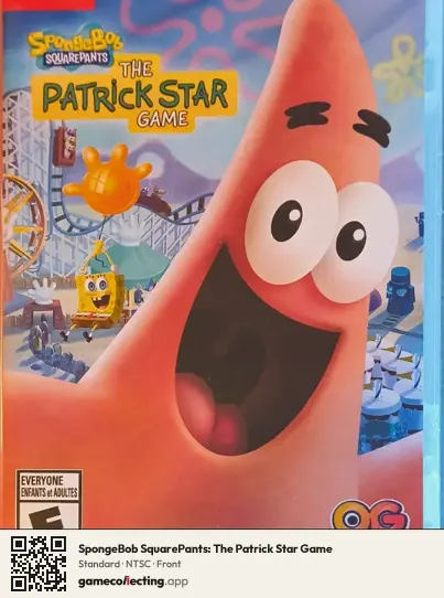 SpongeBob SquarePants: The Patrick Star Game Nintendo Switch, NTSC box front
