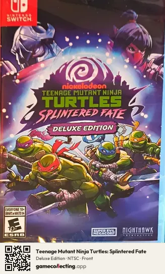 Teenage Mutant Ninja Turtles: Splintered Fate Nintendo Switch, NTSC box front